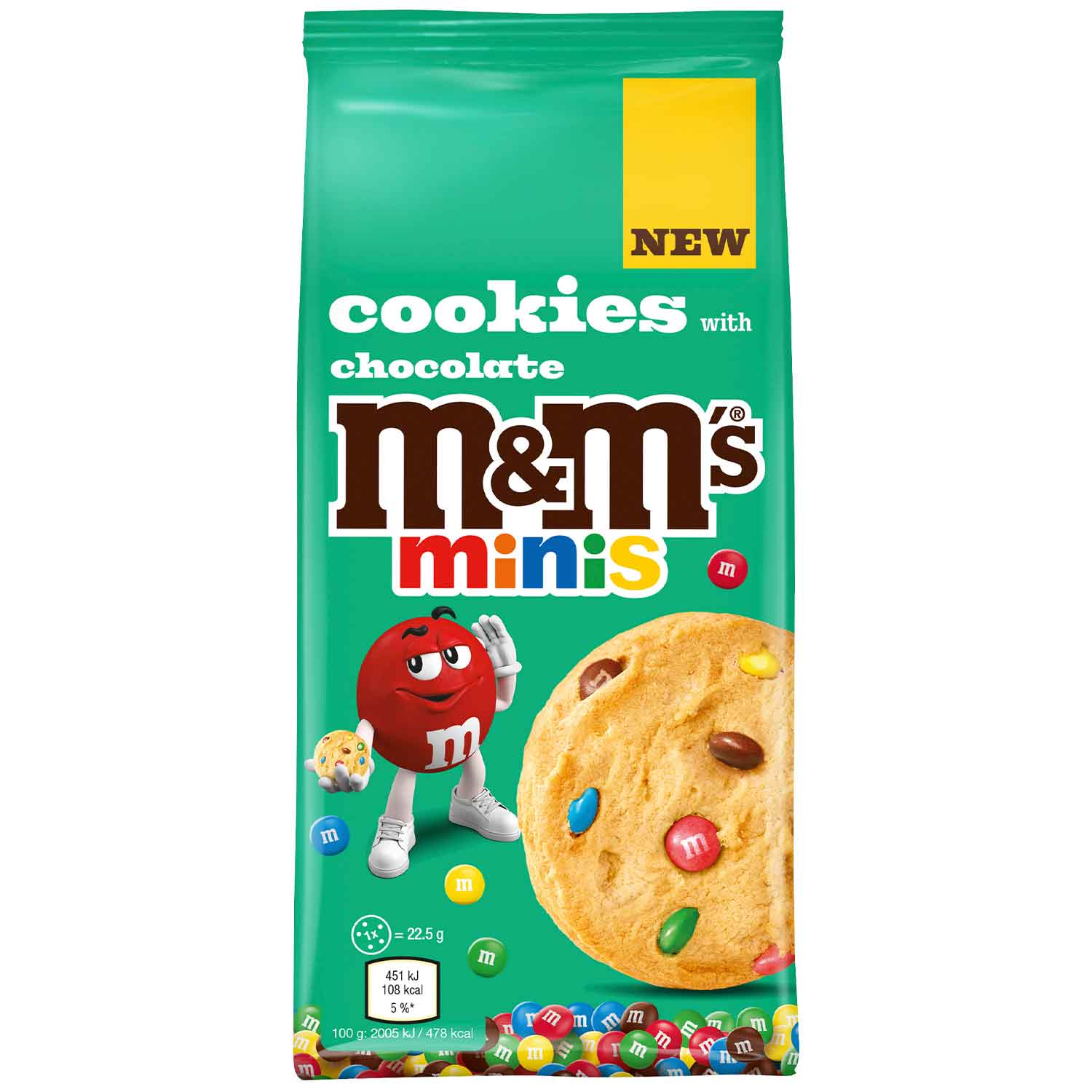 M&Ms Cookies Chocolate Minis 180g MHD 14.11.26