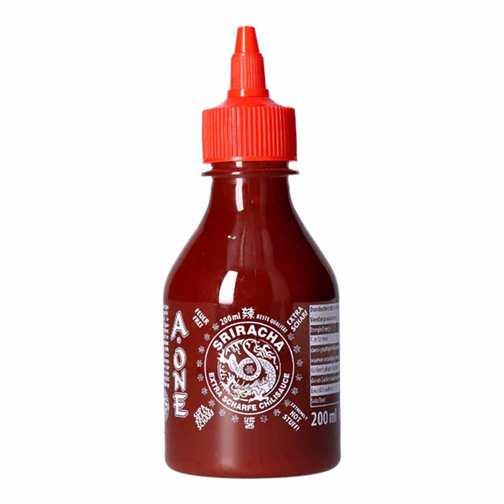 Chili-Sauce, Sriracha, Flasche, 200 ml, Rot