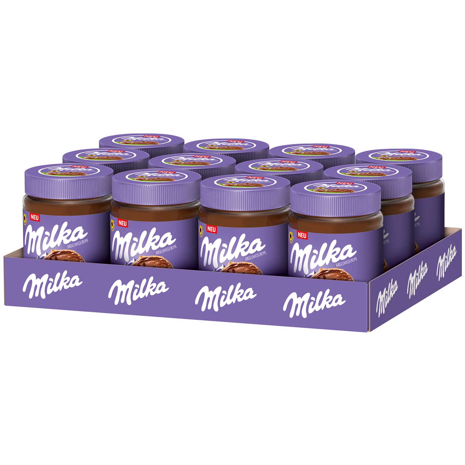 Milka Haselnusscreme 350g 12er Tray