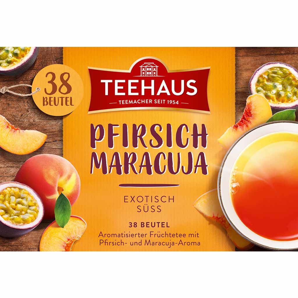 Teehaus Teemischung Pfirsich Maracuja 38x2g=76g MHD 30.07.28