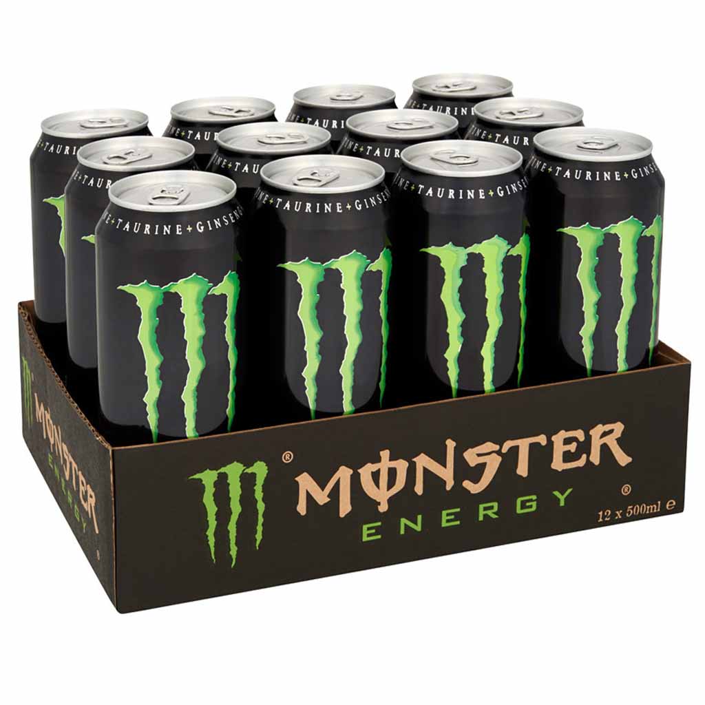 12x Monster Energy Drink DOSE á 500ml=6L MHD 30.11.27