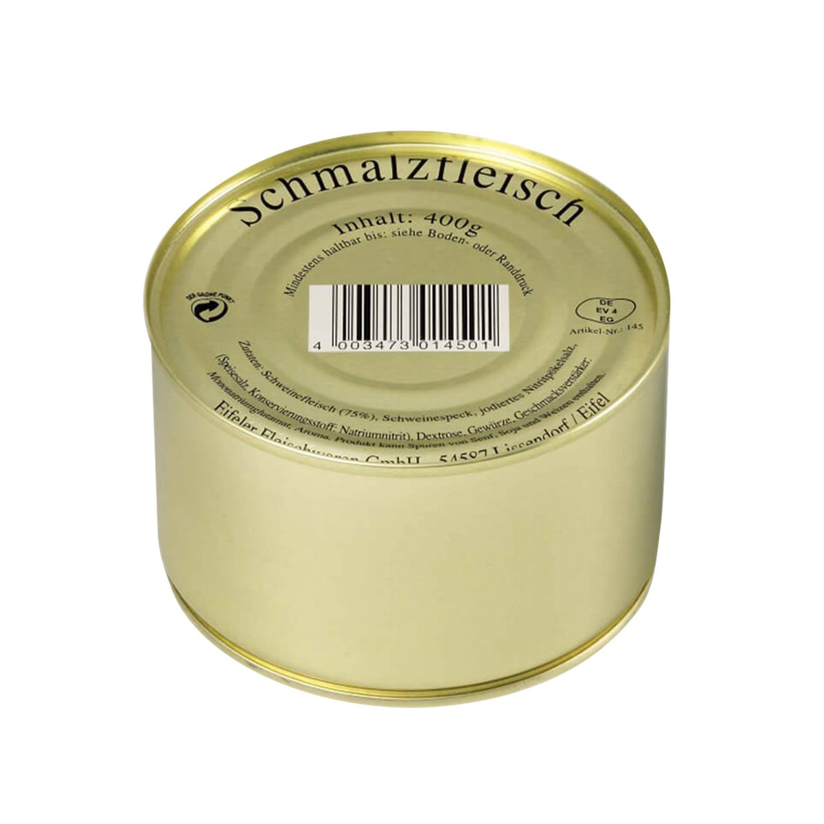 Gutes aus der Eifel Schmalzfleisch 400g MHD 14.01.28