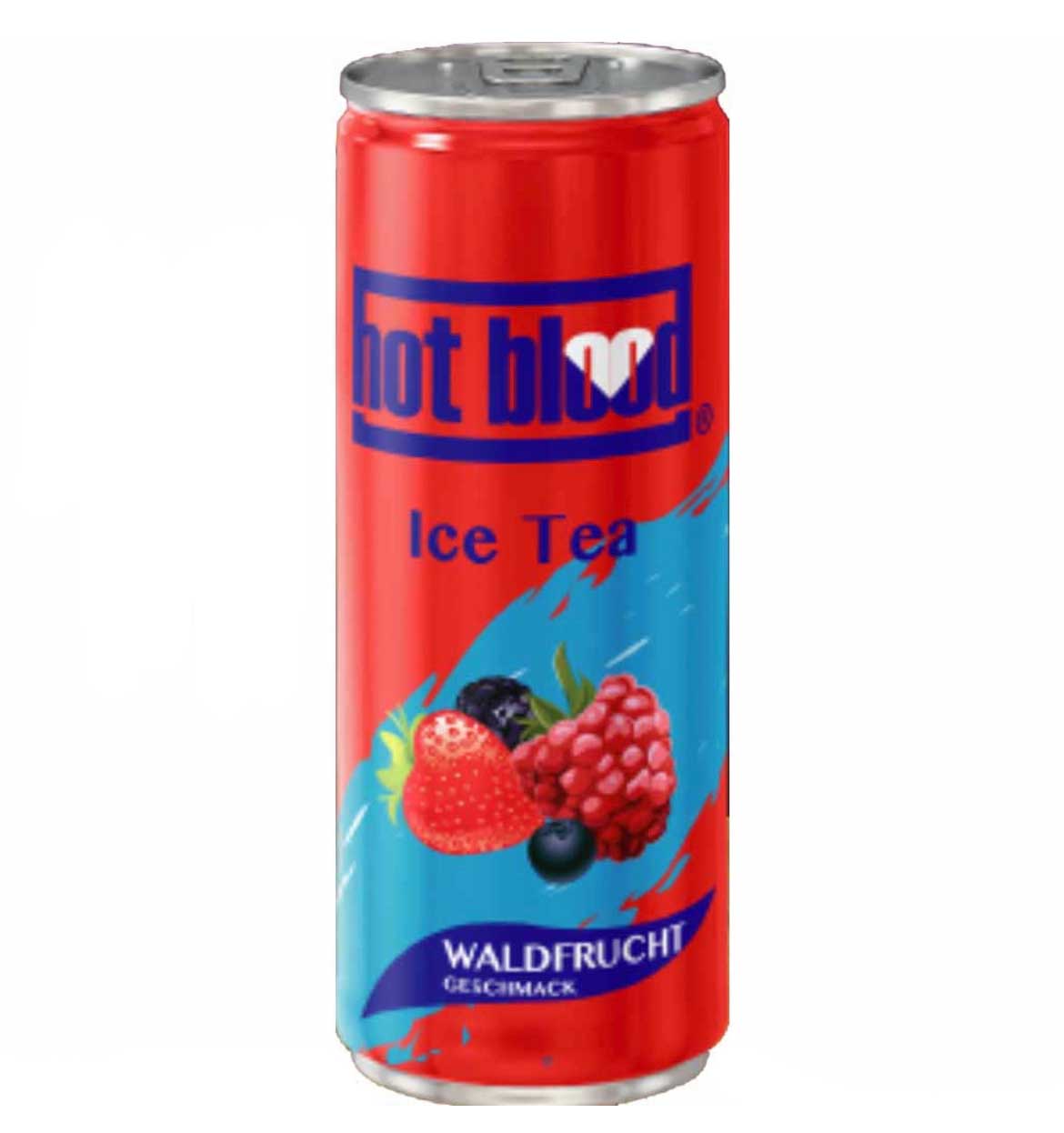 hot blood Ice Tea Waldfrucht Dosen 24 x 330ml
