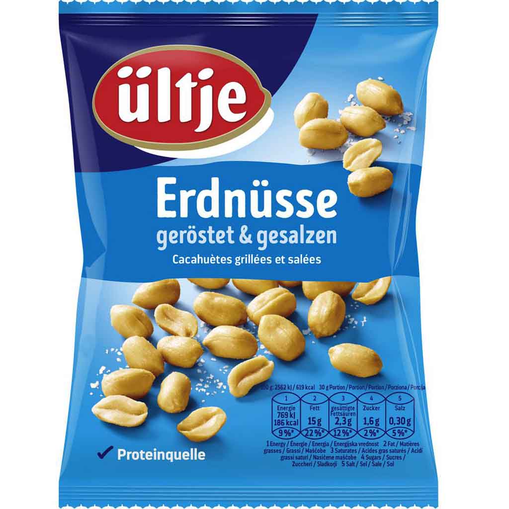 ültje Erdnüsse geröstet & gesalzen 200g MHD 30.03.26