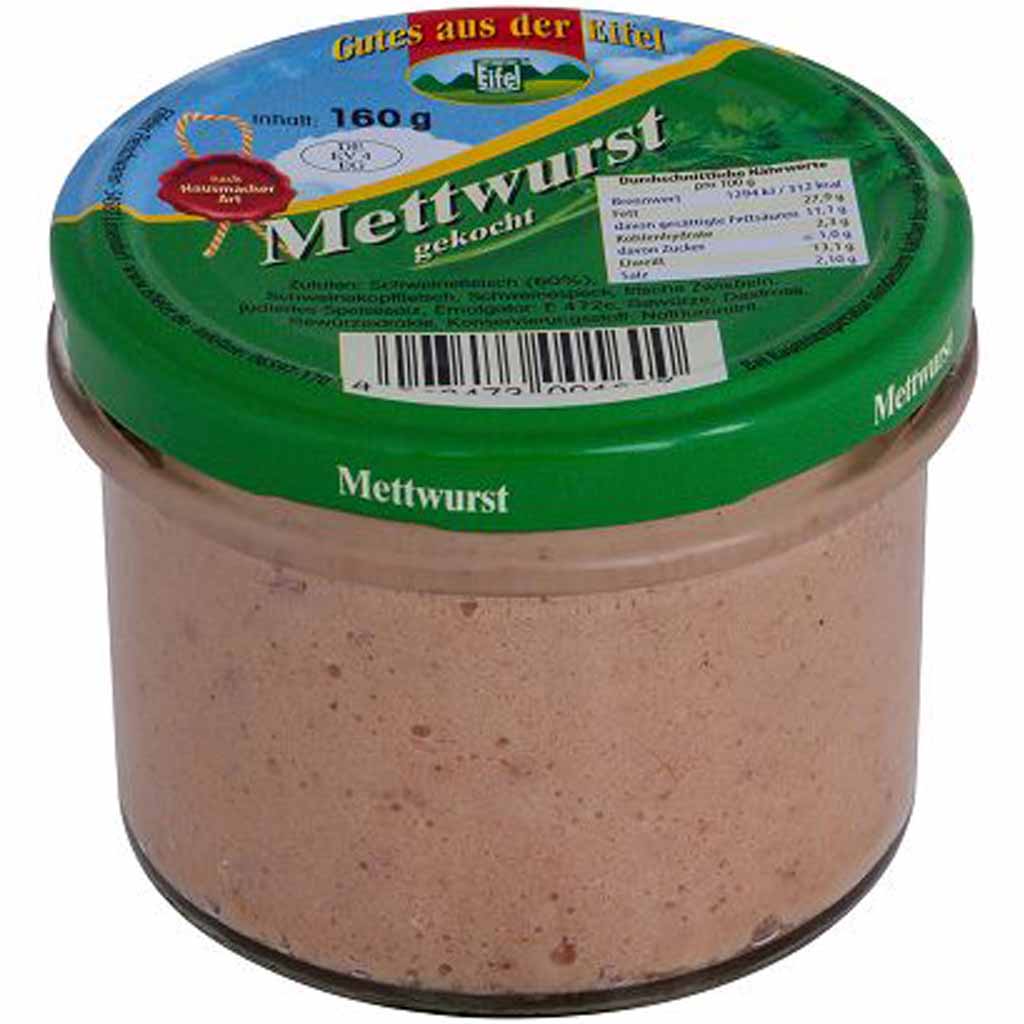 Gutes aus der Eifel Mettwurst nach Hausmacher Art 160g MHD 10.02.28