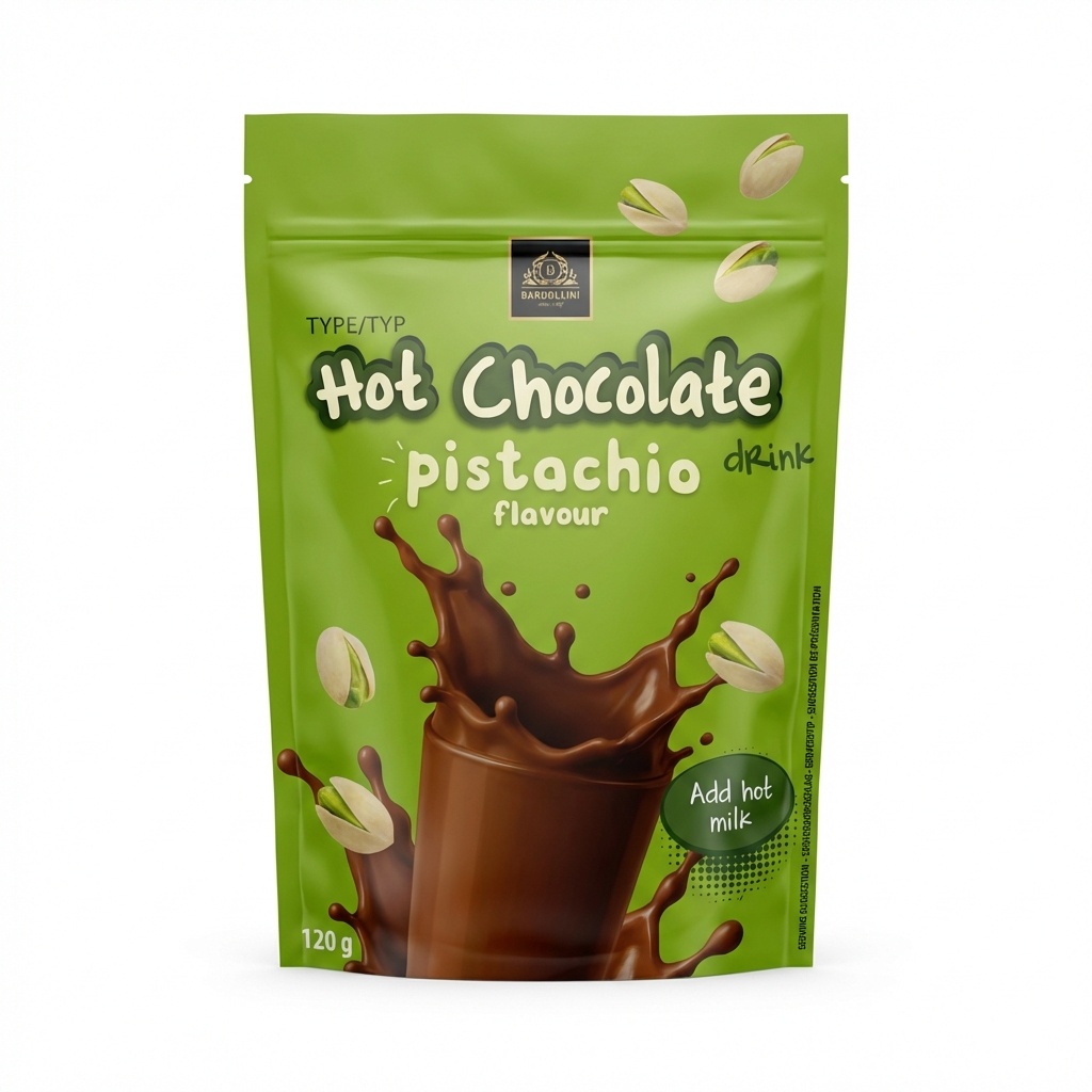 heiße schokolade, pistazie, getränk, geschmack, 120 g