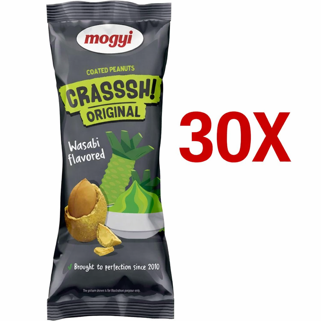 30x 60g Mogyi Wasabi Erdnüsse MHD 07.08.26