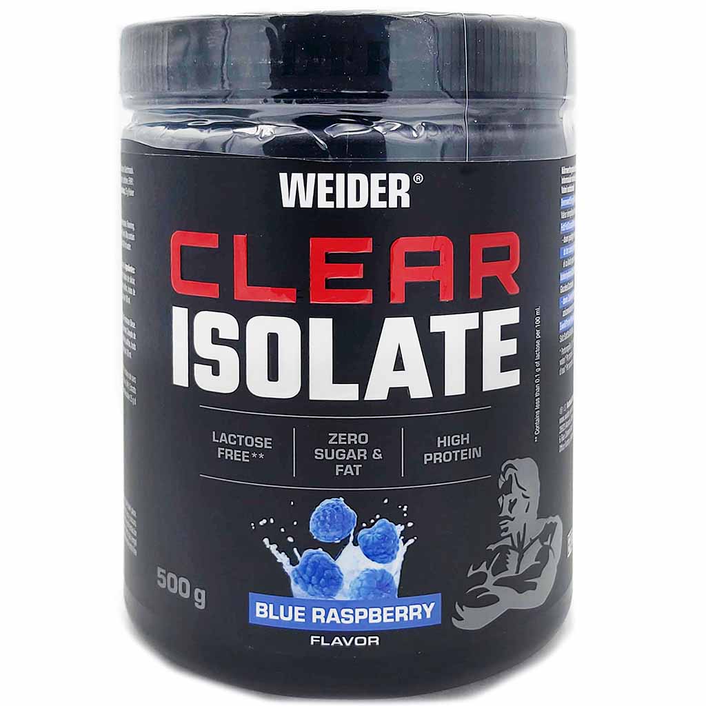 Weider Clear Isolate 500g Blue Raspberry Geschmack MHD 30.01.27