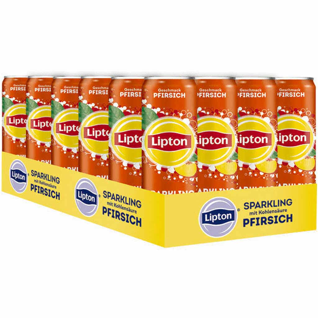 Lipton Sparkling Ice Tea Pfirsich DOSE 24x330ml=7,92L MHD 20.11.26