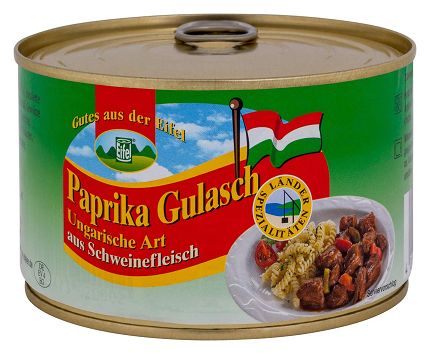 Paprika, Gulasch, Dosenware, Ungarische Art, Schweinefleisch