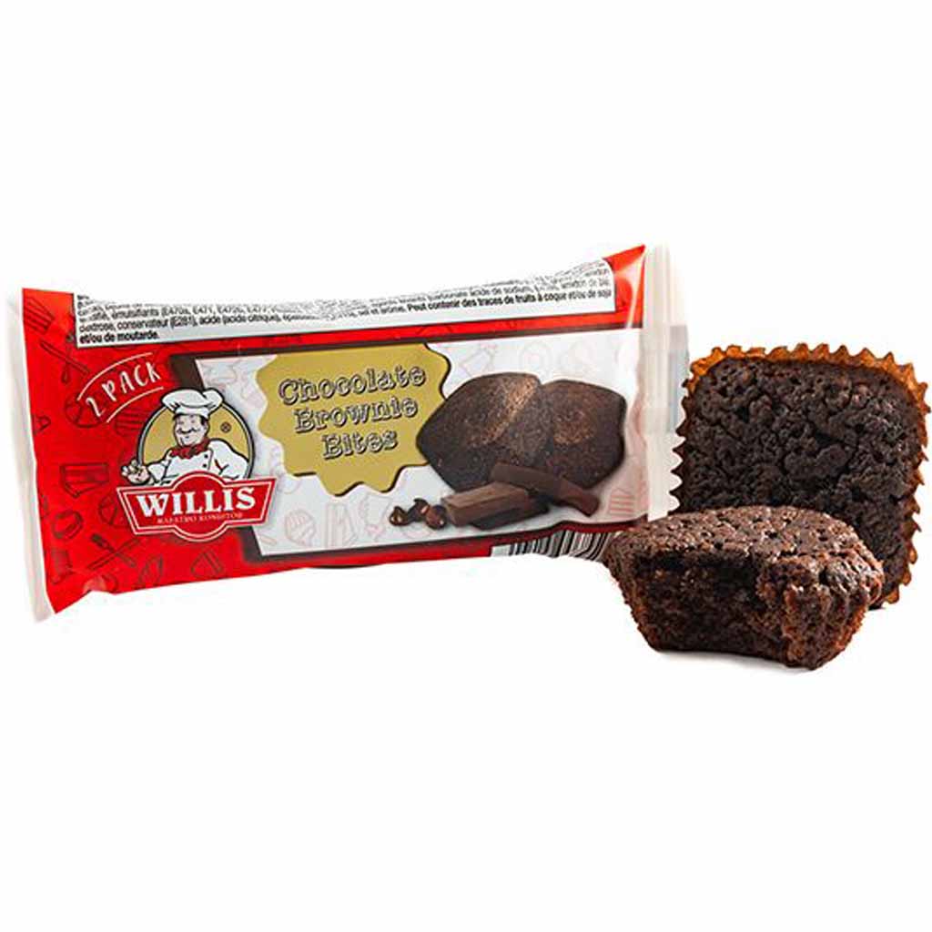 44x Willis Brownie Bites 2-Pack á 50g=2,2kg MHD 12.02.27