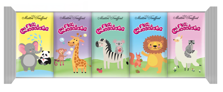 Maitre Truffout Milk Chocolate  5x15g = 75g MHD 20.03.27