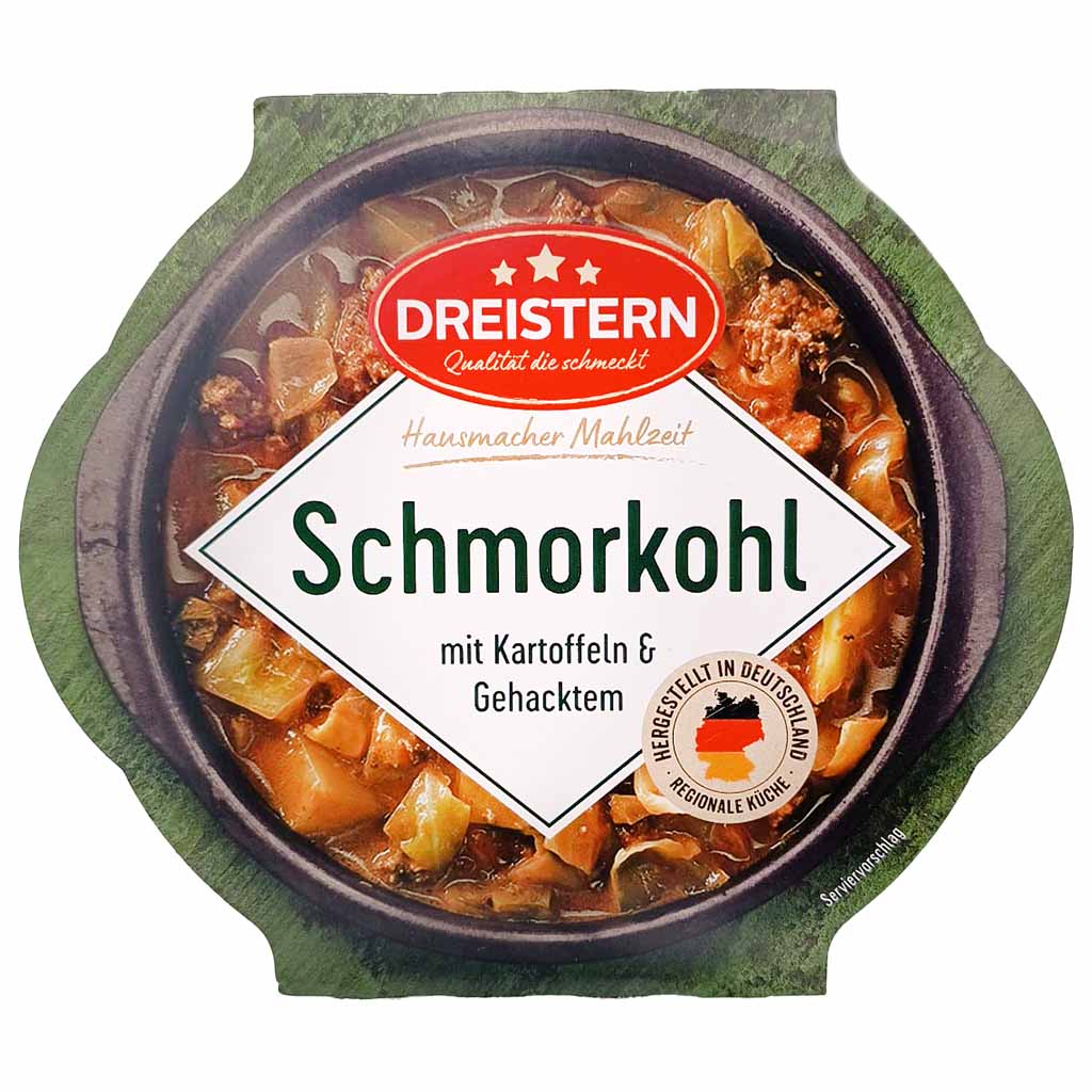 Dreistern Fertiggericht Schmorkohl mit Kartoffeln und gehacktem 400g