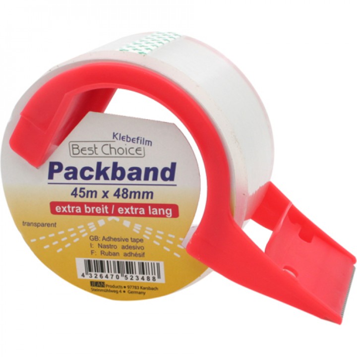 Klebeband Packband mit Abroller 45m x 48mm