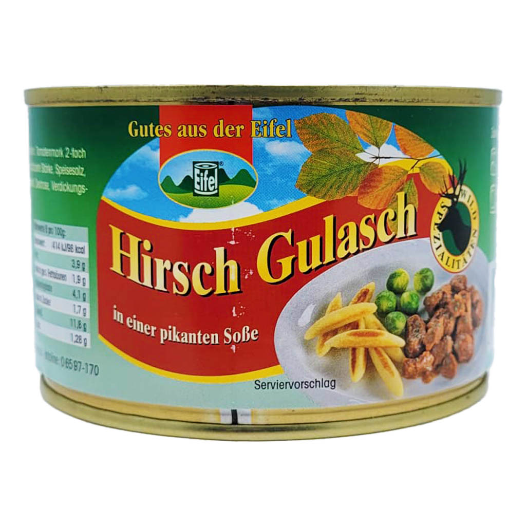 Gutes aus der Eifel Hirsch Gulasch 400g MHD 22.01.29