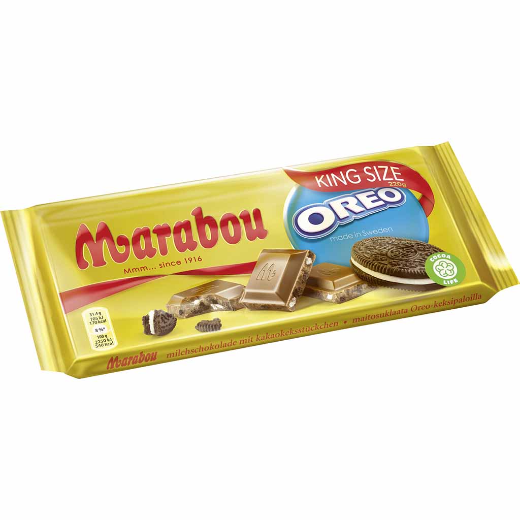 Marabou Tafelschokolade King Size Oreo 220g MHD 27.04.26