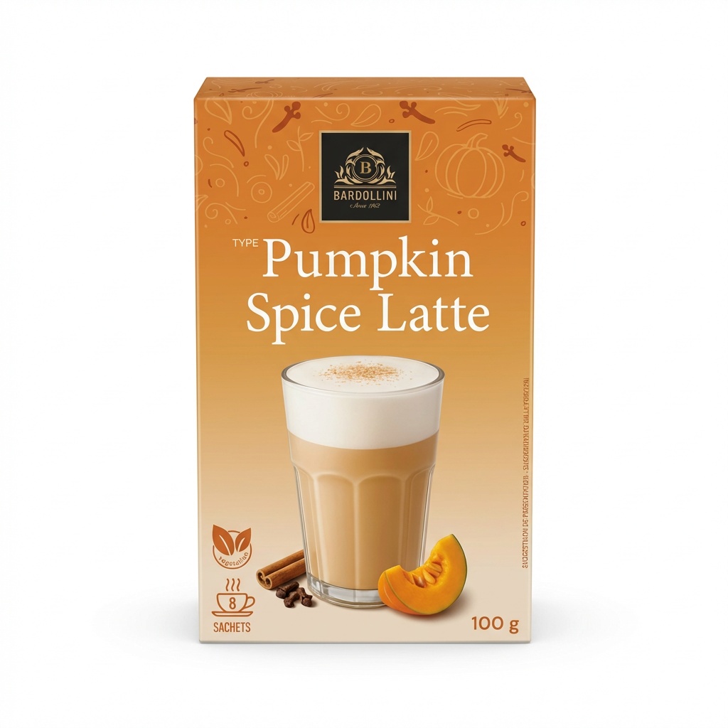 Pumpkin, Spice Latte, Boxed mix, 100 g, Sachets