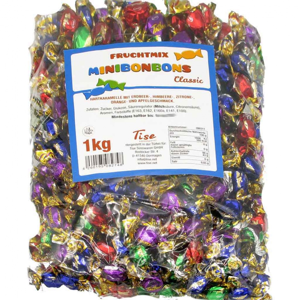 1kg Mini Bonbons Fruchtmix Classic MHD 20.04.28