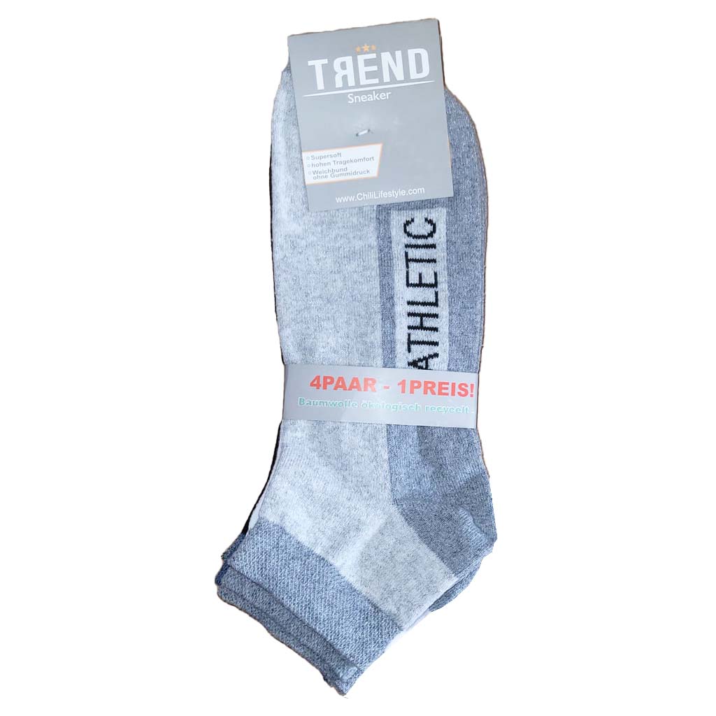 Trend Sneaker Athletic Socken 4er Gr 43 - 46