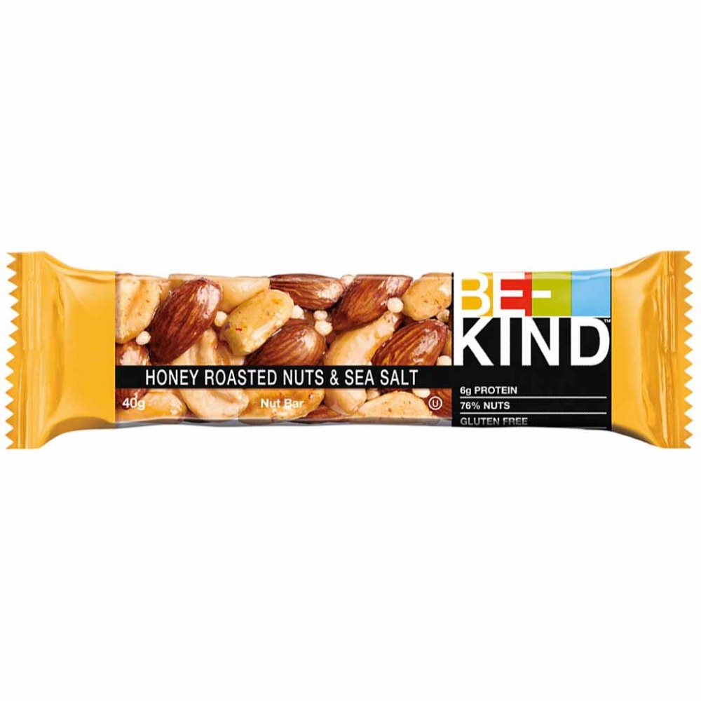 12x BE-KIND Honey Roasted Nuts & Sea Salt Nussriegel á 40g=480g MHD 18.01.27