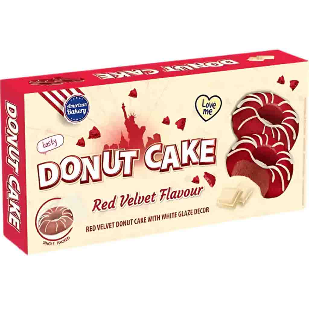 American Bakery Donut Cake Red Velvet 3er 135g MHD 10.11.26