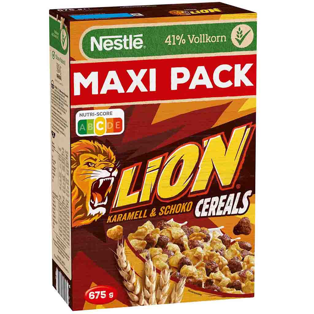 Nestle Lion Cereals Karamell & Schoko MAXI-Pack 675g