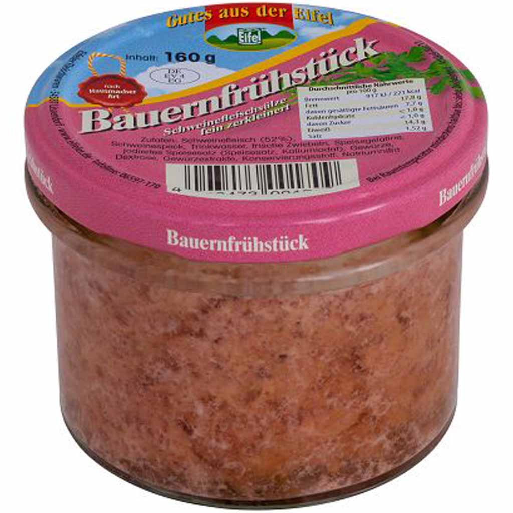 Gutes aus der Eifel Bauernfrühstück nach Hausmacher Art 160g MHD 17.02.28