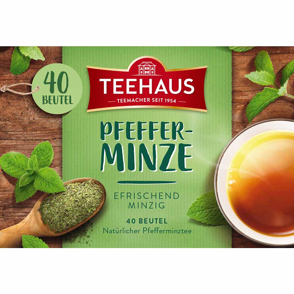 Teehaus Tee Pfefferminze 40x1,75g=70g MHD 30.11.27