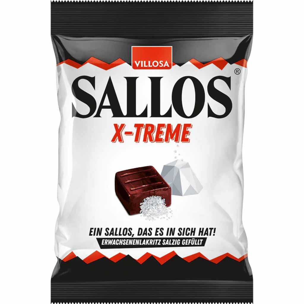 Villosa Sallos Lakritzbonbon X-Treme 150g MHD 30.12.26