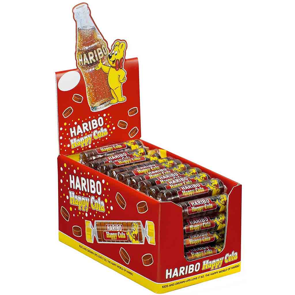 Haribo Roulette Happy Cola 50x25g=1250g MHD 30.11.26
