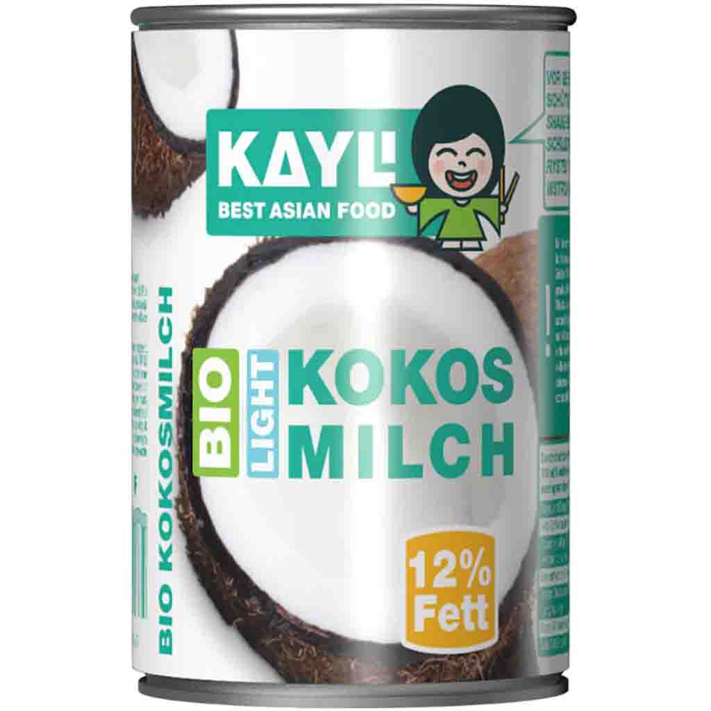Kay-Li BIO Kokosmilch light 12%Fett 400ml MHD 21.10.27