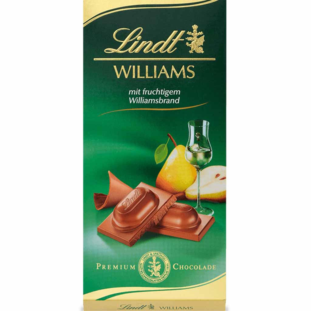 Lindt Tafelschokolade Williams-Brand 100g