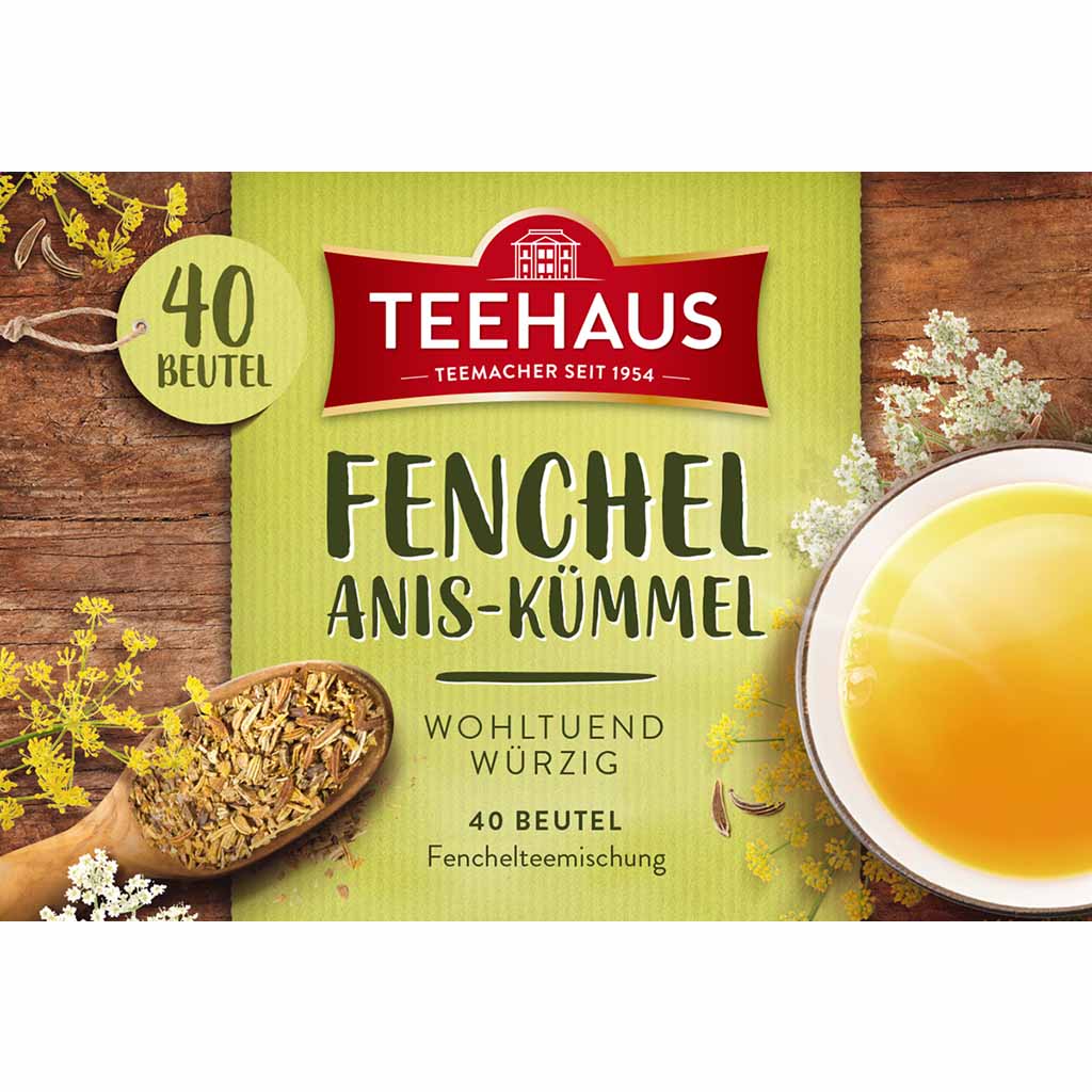 Teehaus Teemischung Fenchel Anis-Kümmel 40x2g=80g MHD 30.09.27