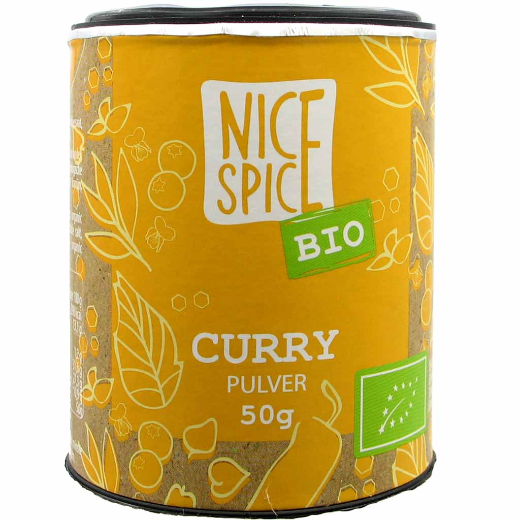 Nice Spice Bio Curry Pulver 50g MHD 28.02.28