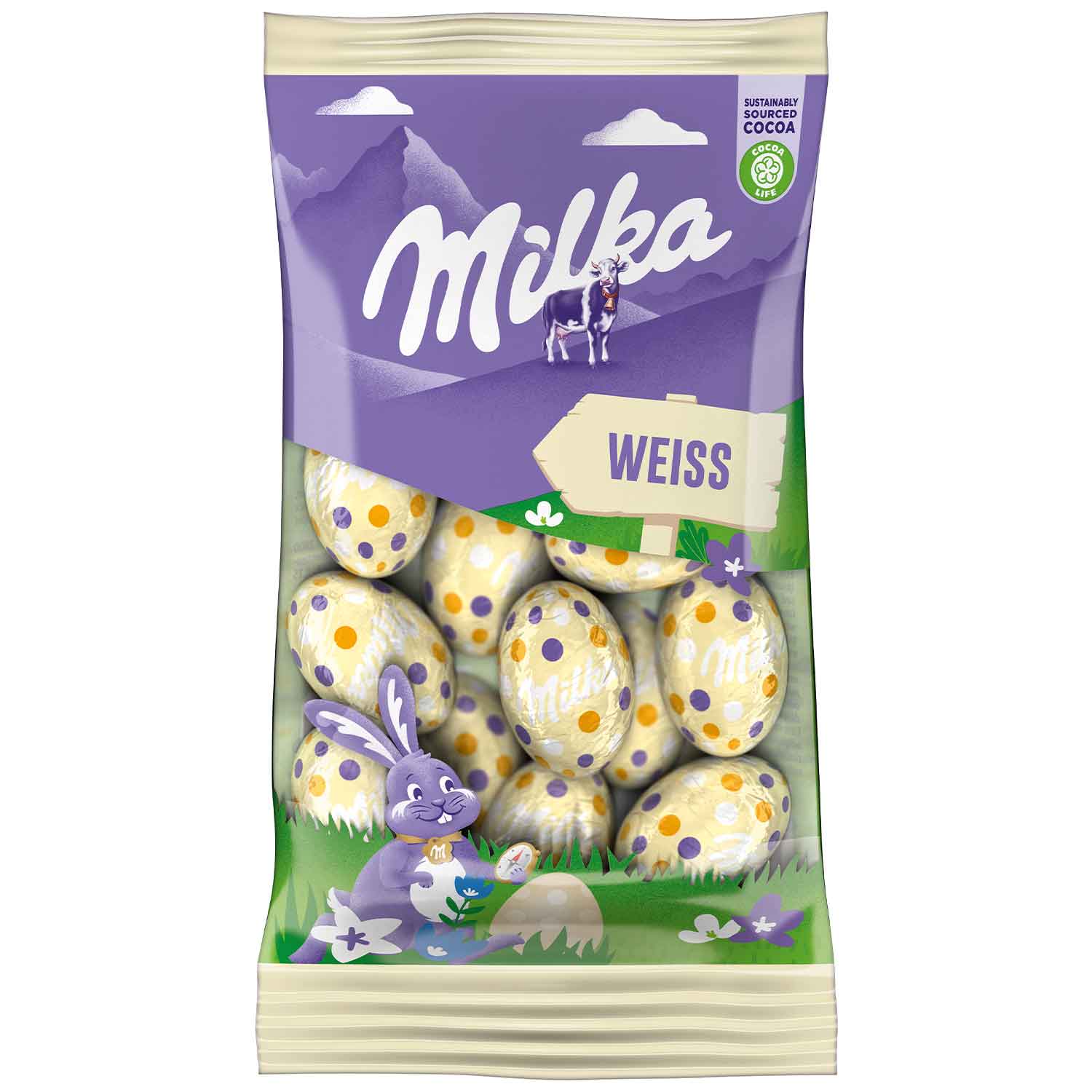 Milka Ostereier Weisse Schokolade 100g MHD 31.07.26