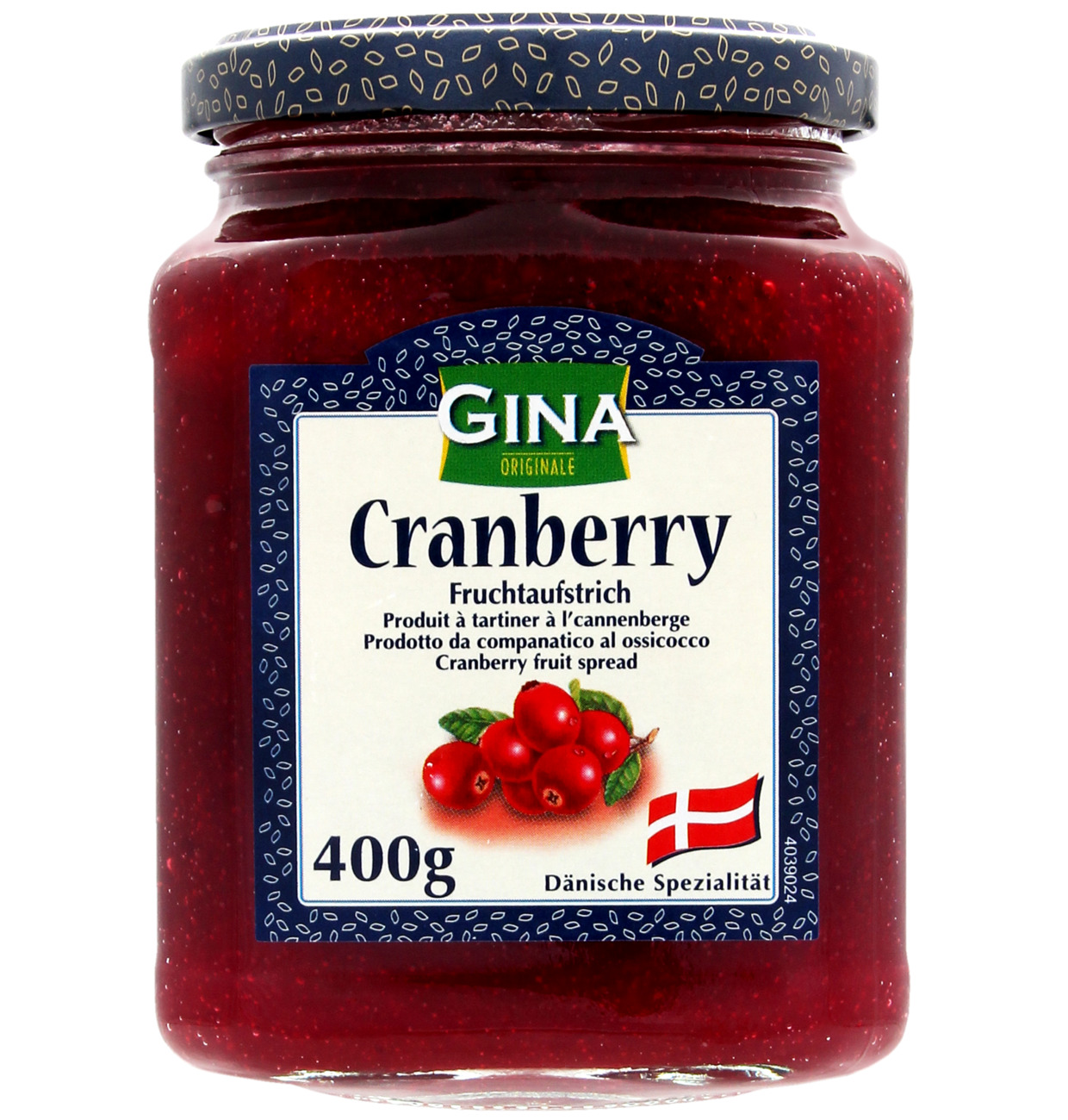 Gina Fruchtaufstrich Cranberry 400g MHD 14.01.28