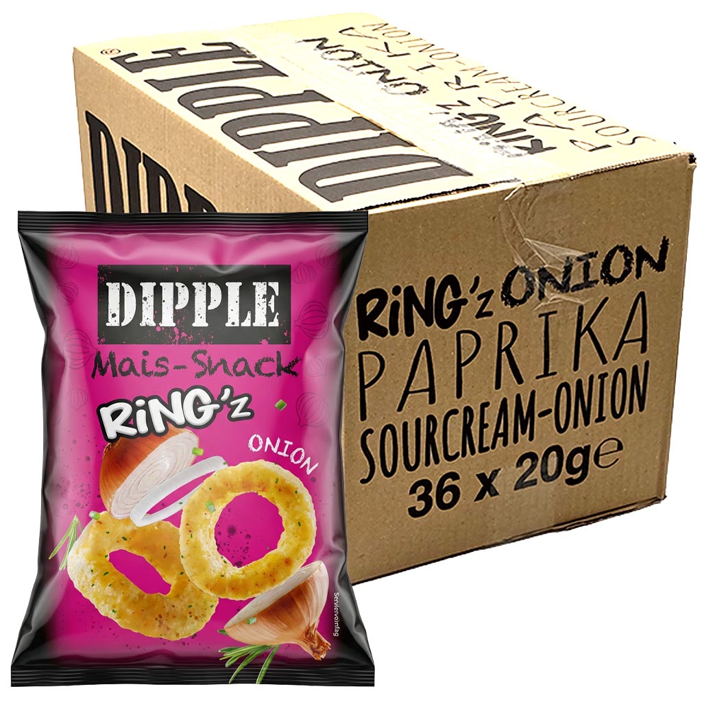 Snack, Zwiebel, Ringe, Paprika, Sahne sourcream
