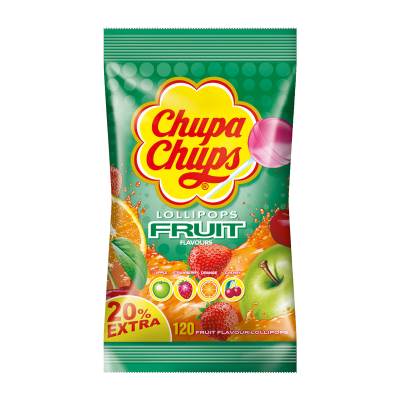 Chupa Chups Frucht Lutscher 120er Beutel MHD 30.03.26