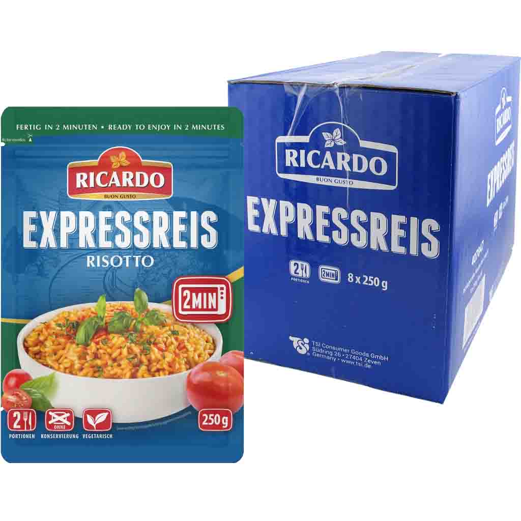 RICARDO Expressreis Risotto Reis 8x250g=2kg MHD 22.12.26