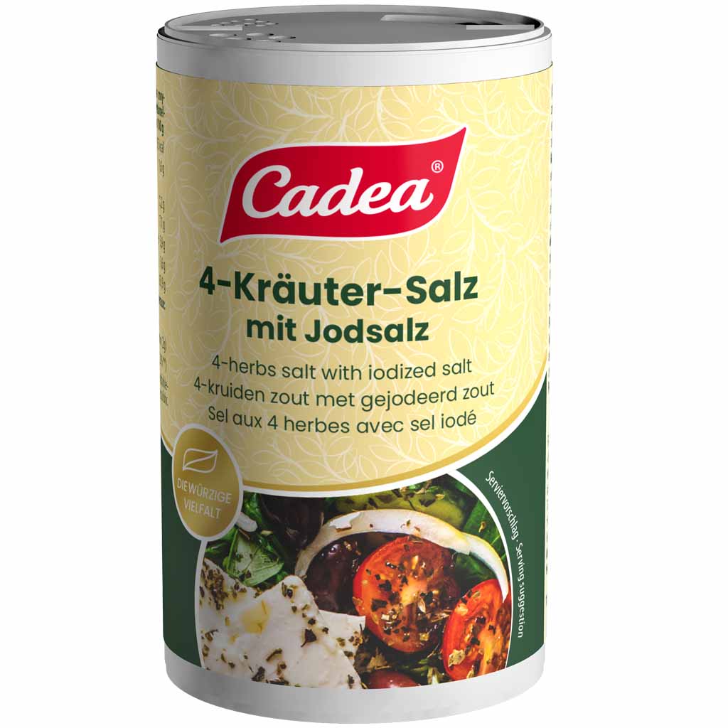 Cadea 4 Kräuter Salz mit Jodsalz 150g MHD 30.08.28