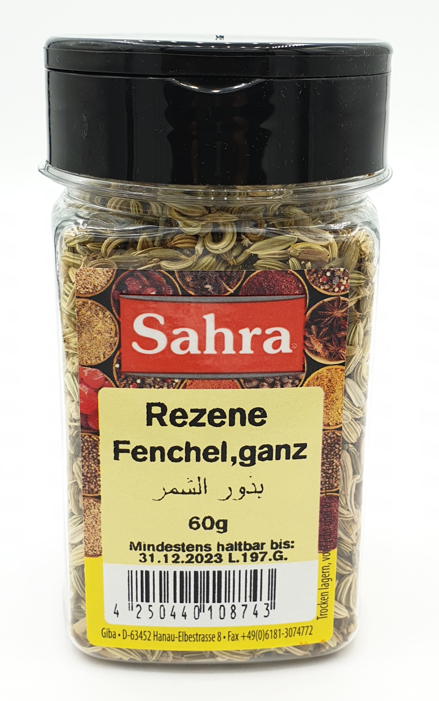 Sahra Fenchel ganz 60g MHD 30.06.28