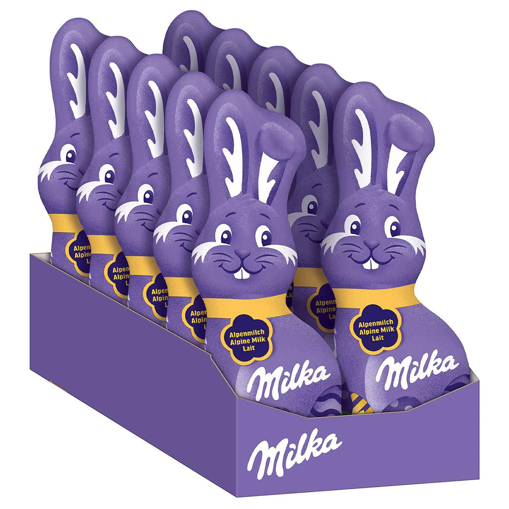 Milka Schmunzelhase Alpenmilch 10x175g=1750g MHD 30.07.26