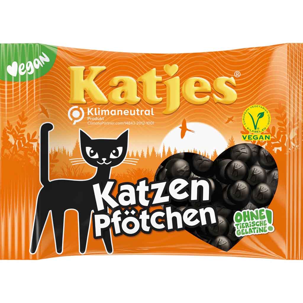 Katjes Lakritz Katzen Pfötchen 175g MHD 30.01.27