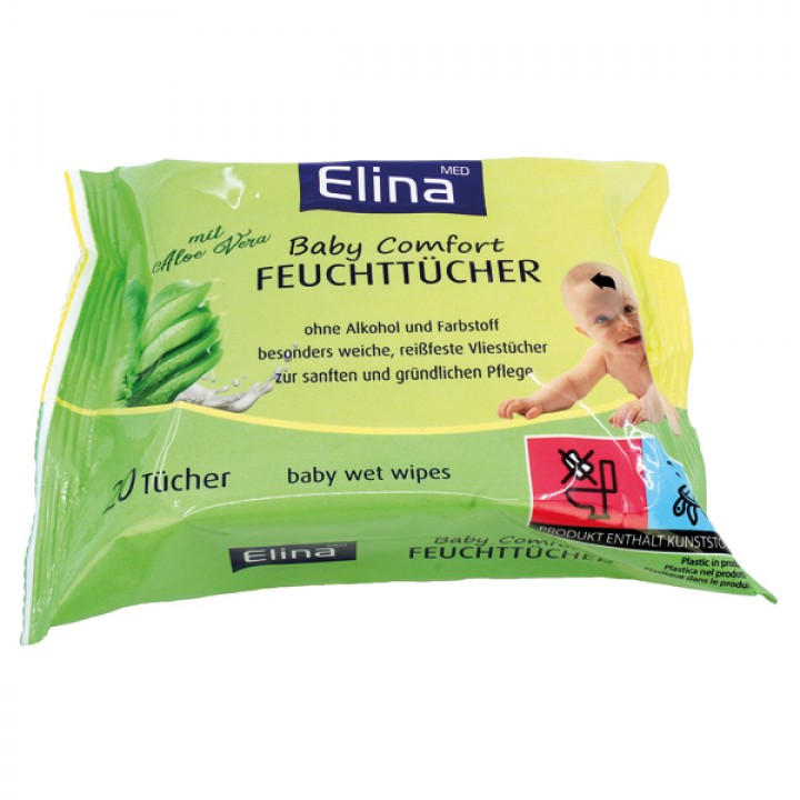 Baby Comfort Feuchttücher 20 Stück mit Aloe Vera