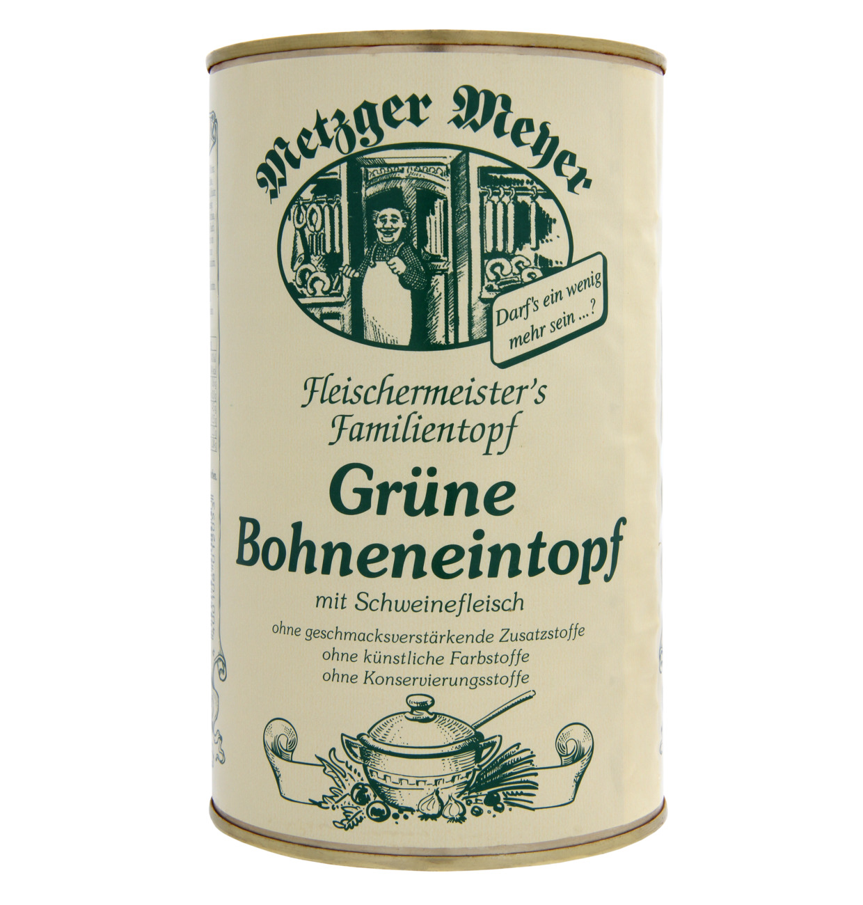 Metzger Meyer Grüne Bohnentopf 1,16 kg MHD 17.12.29