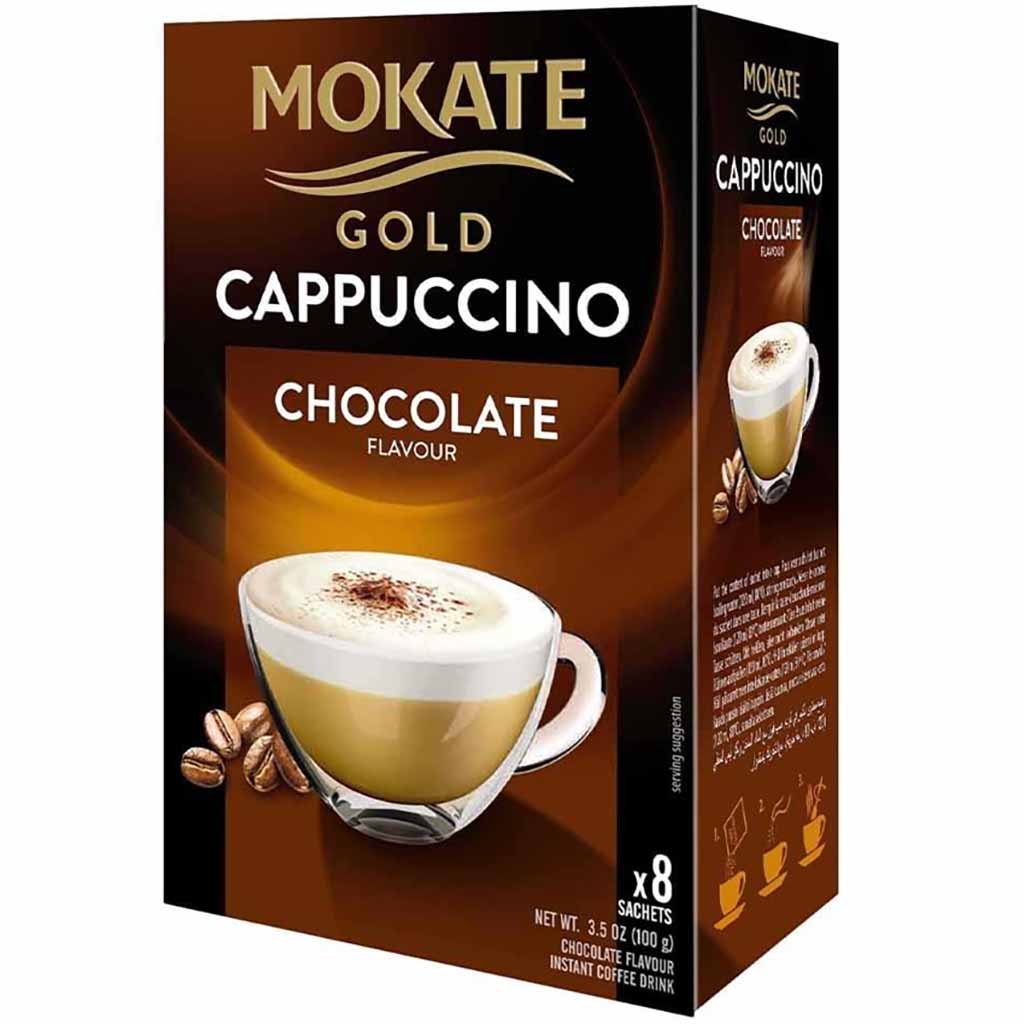 Mokate Cappuccino Gold Chocolate - Getränkepulver 100g MHD 13.02.28
