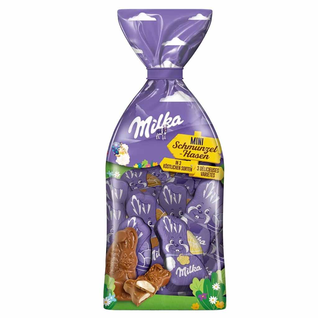 Milka Mini Schmunzelhase 120g  in 3 köstlichen Sorten
