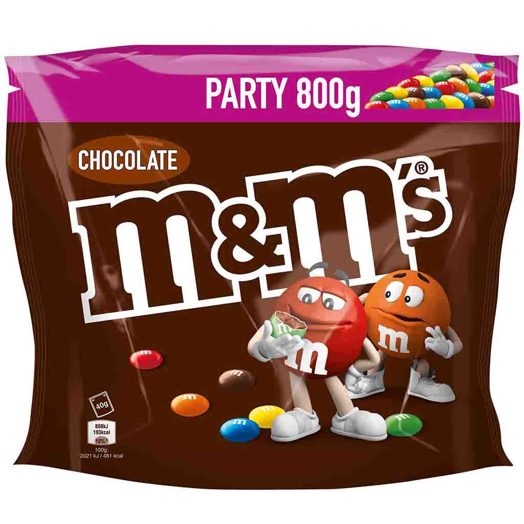 M&Ms Chocolate Party 800g MHD 29.11.26