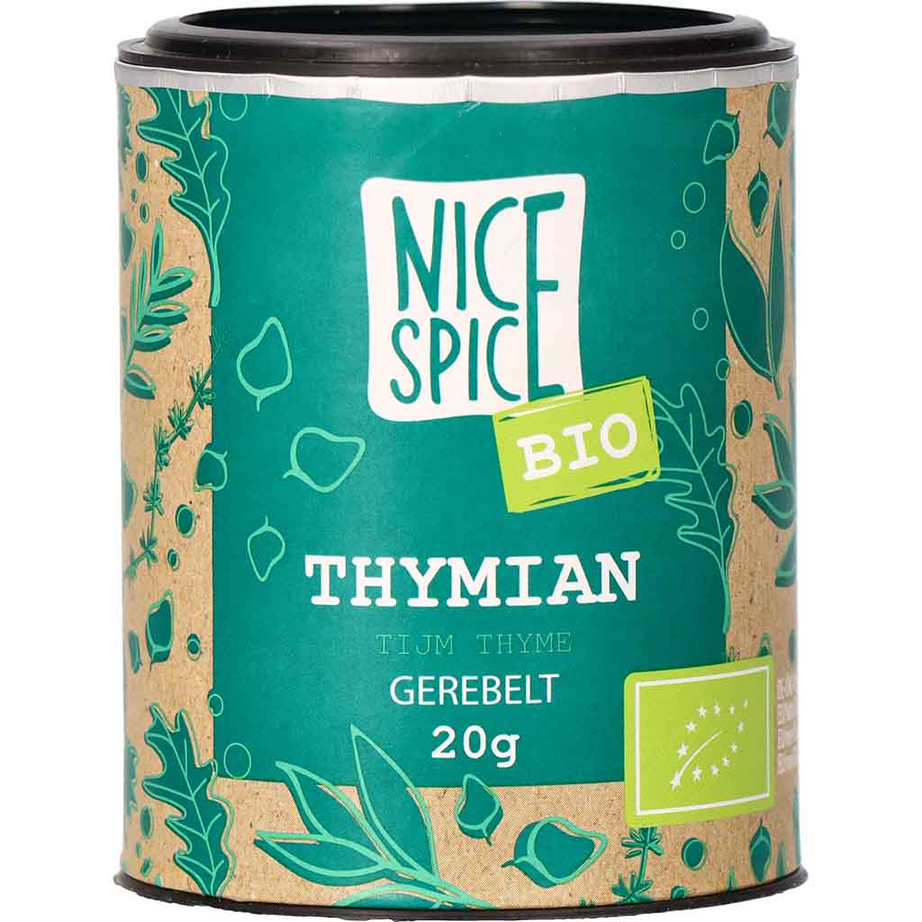 Nice Spice Bio Thymian gerebelt 20g MHD 28.02.28