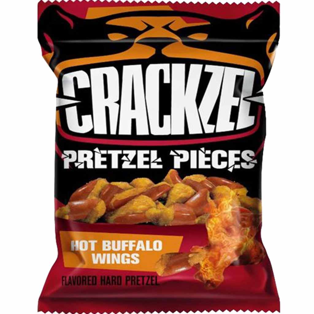 Crackzel Pretzel Pieces Bretzlstücke Hot Buffalo Wings 85g MHD 30.01.26